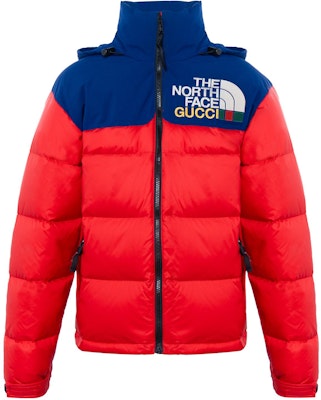 (Women) Gucci x The North Face Red Down Jacket with Color Block Design 663733-XLUHP-6159 Buy (Women) Gucci x The North Face Red Down Jacket with Color Block Design 663733-XLUHP-6159