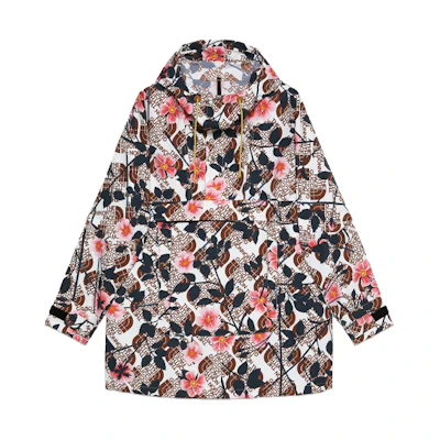 (Women) Gucci TNF SS21 Patterned Hoodie Windbreaker Multicolor 649246-XAABV-9124