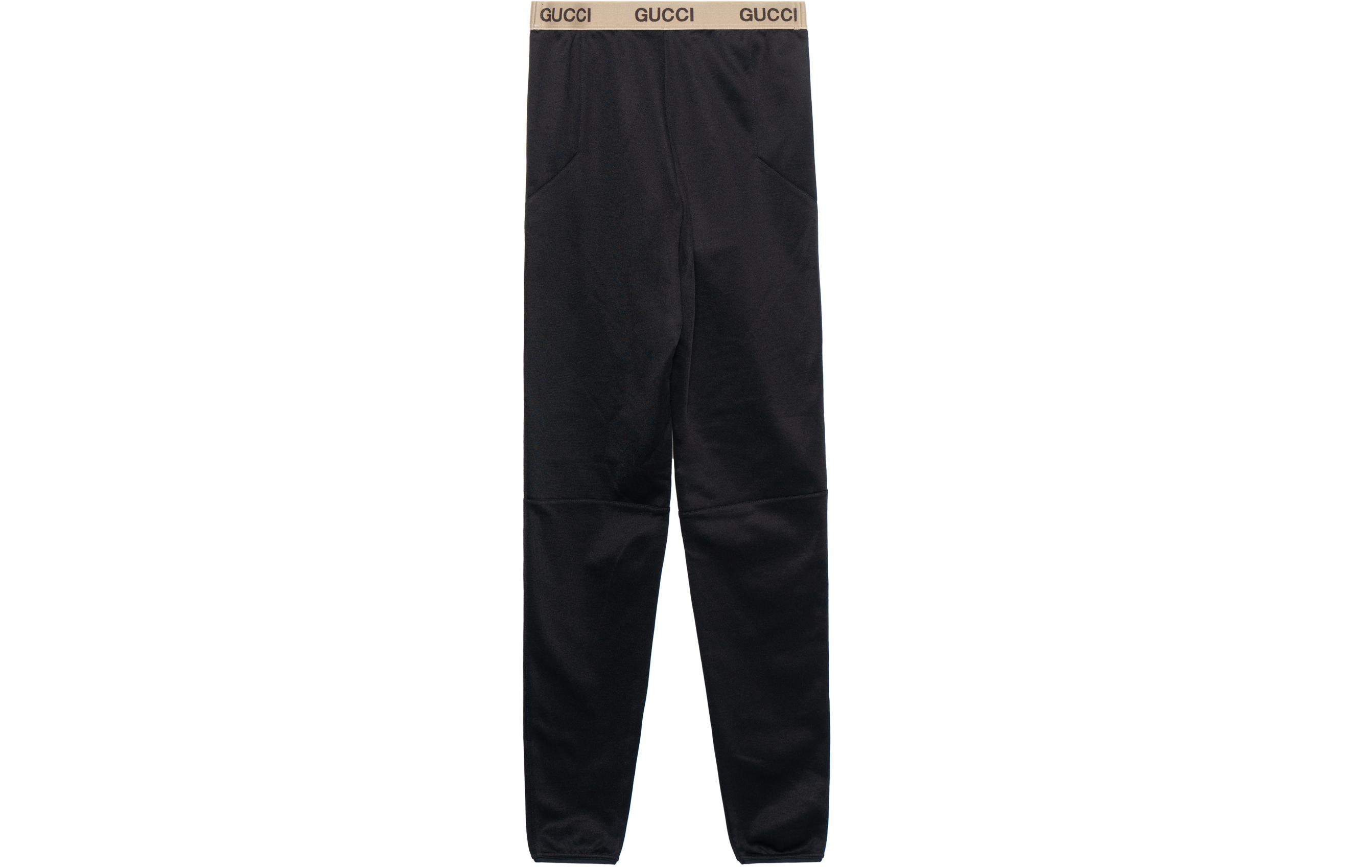 (Women) Gucci x The North Face SS22 Black Straight-Leg Base Layer Pants 672400-XJDS6-1082