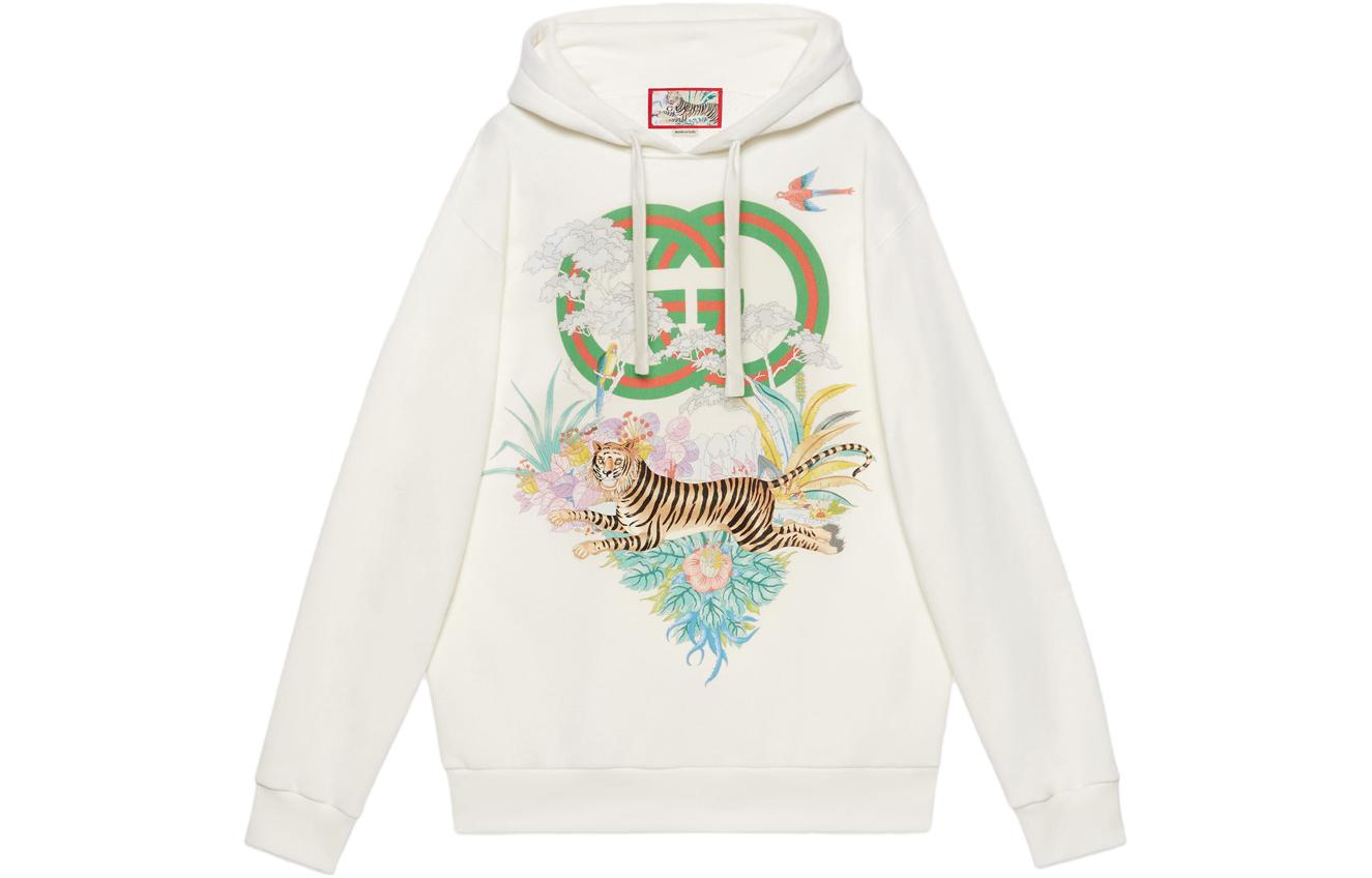 (Women) Gucci x The North Face SS22 Logo Scenic Print Hoodie Women Multicolor 615061-XJD4F-9095