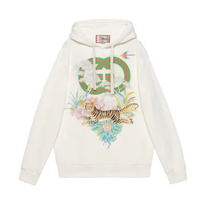 (Women) Gucci TNF SS22 Logo Scenic Print Hoodie Women Multicolor 615061-XJD4F-9095