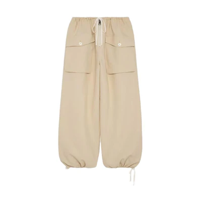 (Women) Gucci Yellow Solid Mid-Rise Loose Joggers 756828-Z8BKQ-9205