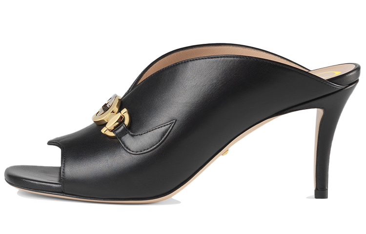 (Women) Gucci Zumi Heeled Slide 'Black' ‎602412-C9D00-1000