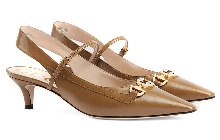 Order GUCCI 古奇 Zumi 淺口高跟鞋 女款 淺棕