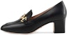 (W) Gucci Zumi Tumit Tinggi 'Kulit Hitam' 575832-C9D00-1000