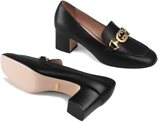 (Women) Gucci Zumi High Heel Mules 'Black Leather' 575832-C9D00-1000 Purchase (Women) Gucci Zumi High Heel Mules 'Black Leather' 575832-C9D00-1000