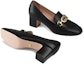 Purchase (W) Gucci Zumi Tumit Tinggi 'Kulit Hitam' 575832-C9D00-1000