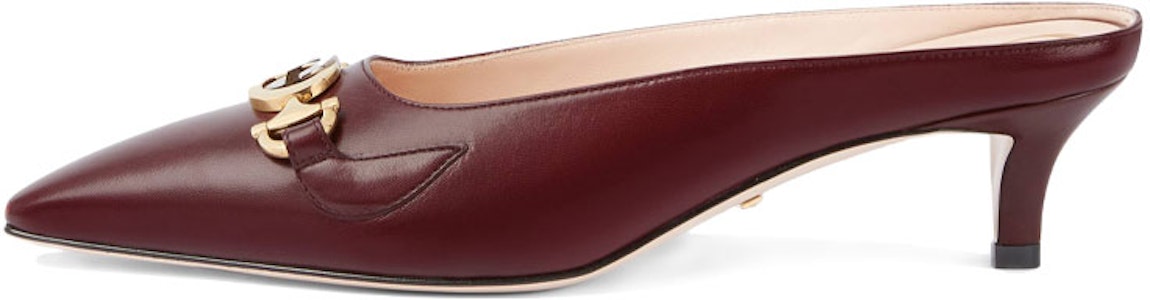 GUCCI 古奇 Zumi系列 女式 皮革高跟鞋 酒紅色 Buy GUCCI 古奇 Zumi系列 女式 皮革高跟鞋 酒紅色