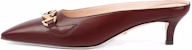 (W) Gucci Zumi Kasut Tumit Tinggi 'Kulit Burgundy' 577053-C9D00-6629