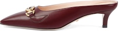 Buy (W) Gucci Zumi Kasut Tumit Tinggi 'Kulit Burgundy' 577053-C9D00-6629
