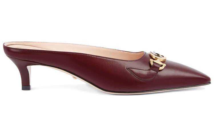 Order (W) Gucci Zumi Hoge Hakken ''Bourgondisch Leer'' 577053-C9D00-6629