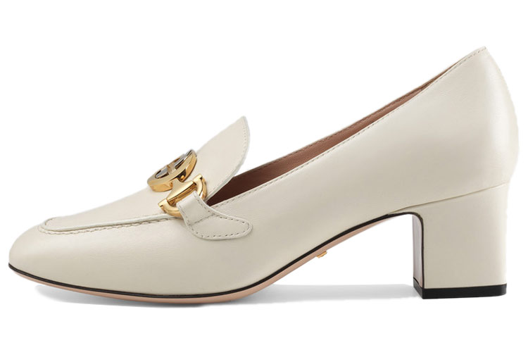 (Women) Gucci Zumi Low-Heeled Slide 'White' 575832-C9D00-9022