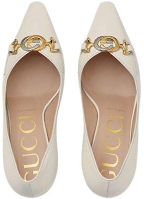 (W) Gucci Zumi Zapato de Tacón Medio de Cuero 'Blanco' 596860-C9D00-9050 Shop (W) Gucci Zumi Zapato de Tacón Medio de Cuero 'Blanco' 596860-C9D00-9050