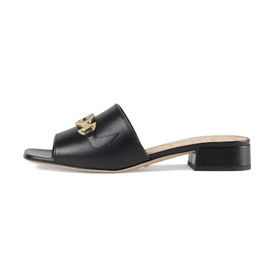 (W) Gucci Zumi Shoe Black