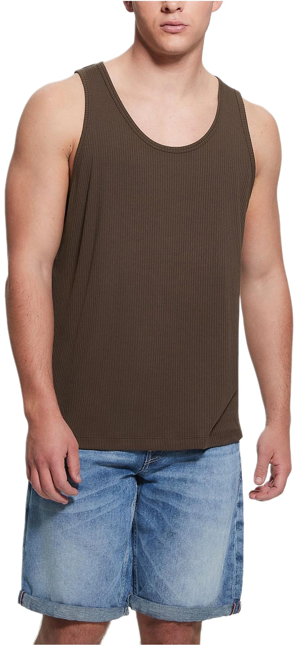 guess-sleeveless-solid-brown-crew-neck-tank-top-m3-gp-35-kbsb-0-a123