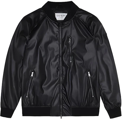 GUESS Solid Color Zip-Up Baseball Jacket Long Sleeve M2GL11WEJH0 Buy GUESS Solid Color Zip-Up Baseball Jacket Long Sleeve M2GL11WEJH0