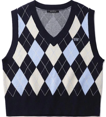 (Women) GUESS V-Neck Sleeveless Pullover Tank Top Navy Blue OM4S5730-NVY Buy (Women) GUESS V-Neck Sleeveless Pullover Tank Top Navy Blue OM4S5730-NVY