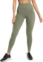 (Women) GYMSHARK Olive Seamless High-Waisted Sweat-Wicking Leggings B6A4T-EB1M (Women) GYMSHARK Olive Seamless High-Waisted Sweat-Wicking Leggings B6A4T-EB1M