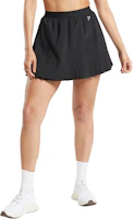 (Women) GYMSHARK Pleated Casual Skirt with Logo - Black B6A4G-BB2J (Women) GYMSHARK Pleated Casual Skirt with Logo - Black B6A4G-BB2J