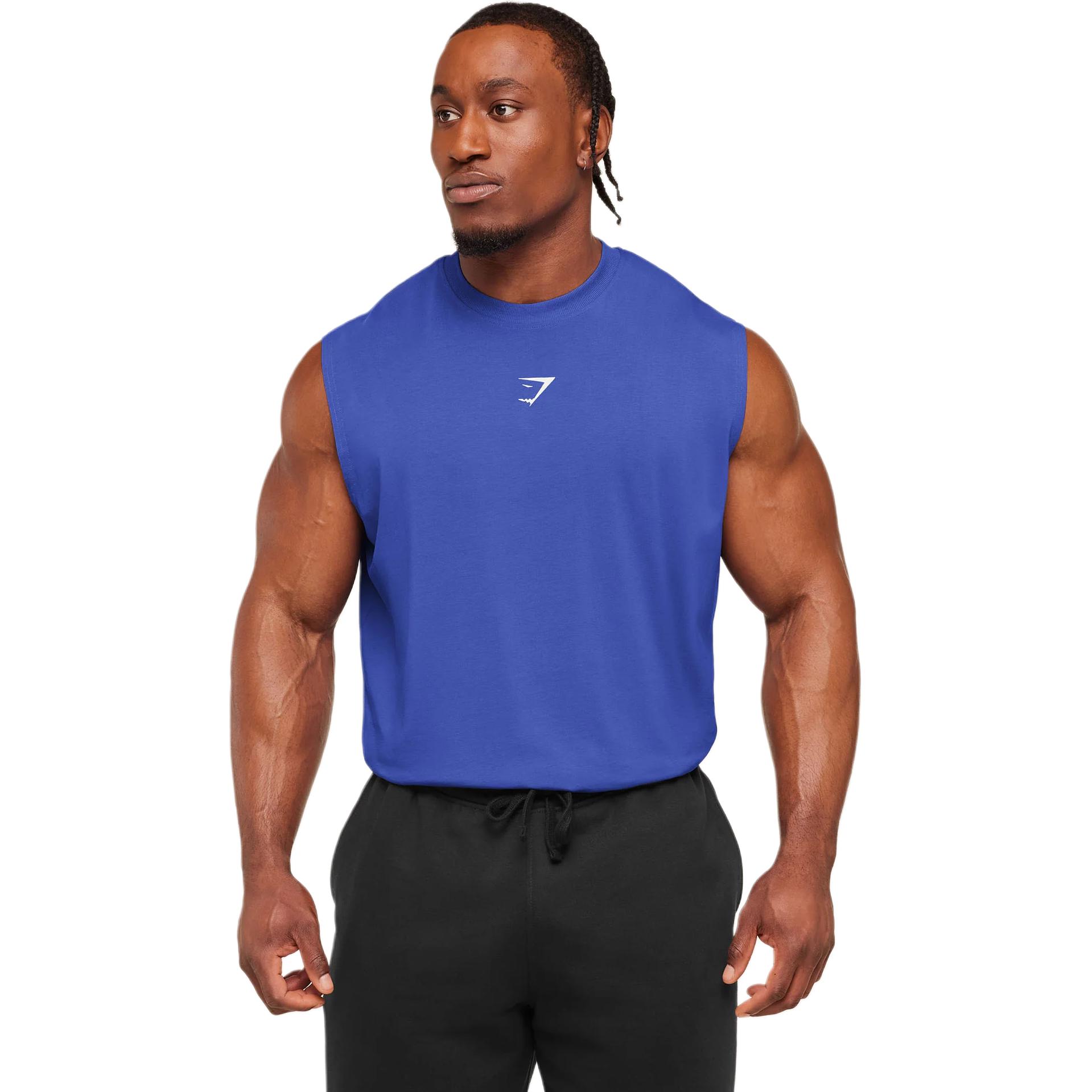 Gymshark Power Cut Off Tank Durable Sleeveless Gym Shirt A4B9U