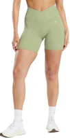 (Women) GYMSHARK Solid Sage Green Outdoor Slim Fit Sports Shorts B4A9A-ECBN (Women) GYMSHARK Solid Sage Green Outdoor Slim Fit Sports Shorts B4A9A-ECBN