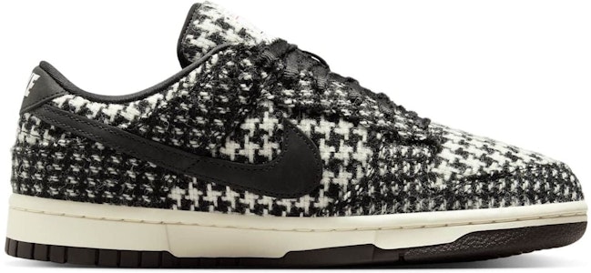 (W) Harris Tweed x Nike Dunk Low ''Putih Hitam Multi'' HQ5036-901 Details for (W) Harris Tweed x Nike Dunk Low ''Putih Hitam Multi'' HQ5036-901