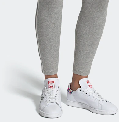 adidas originals StanSmith 塗鴉 花尾帶 板鞋 女款 白 Details for adidas originals StanSmith 塗鴉 花尾帶 板鞋 女款 白