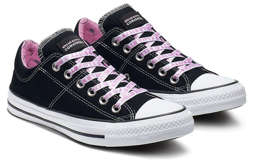 Lookbook (W) Hello Kitty x Converse Chuck Taylor All Star Madison Ox 'Hitam Prism Merah Muda' 564630C