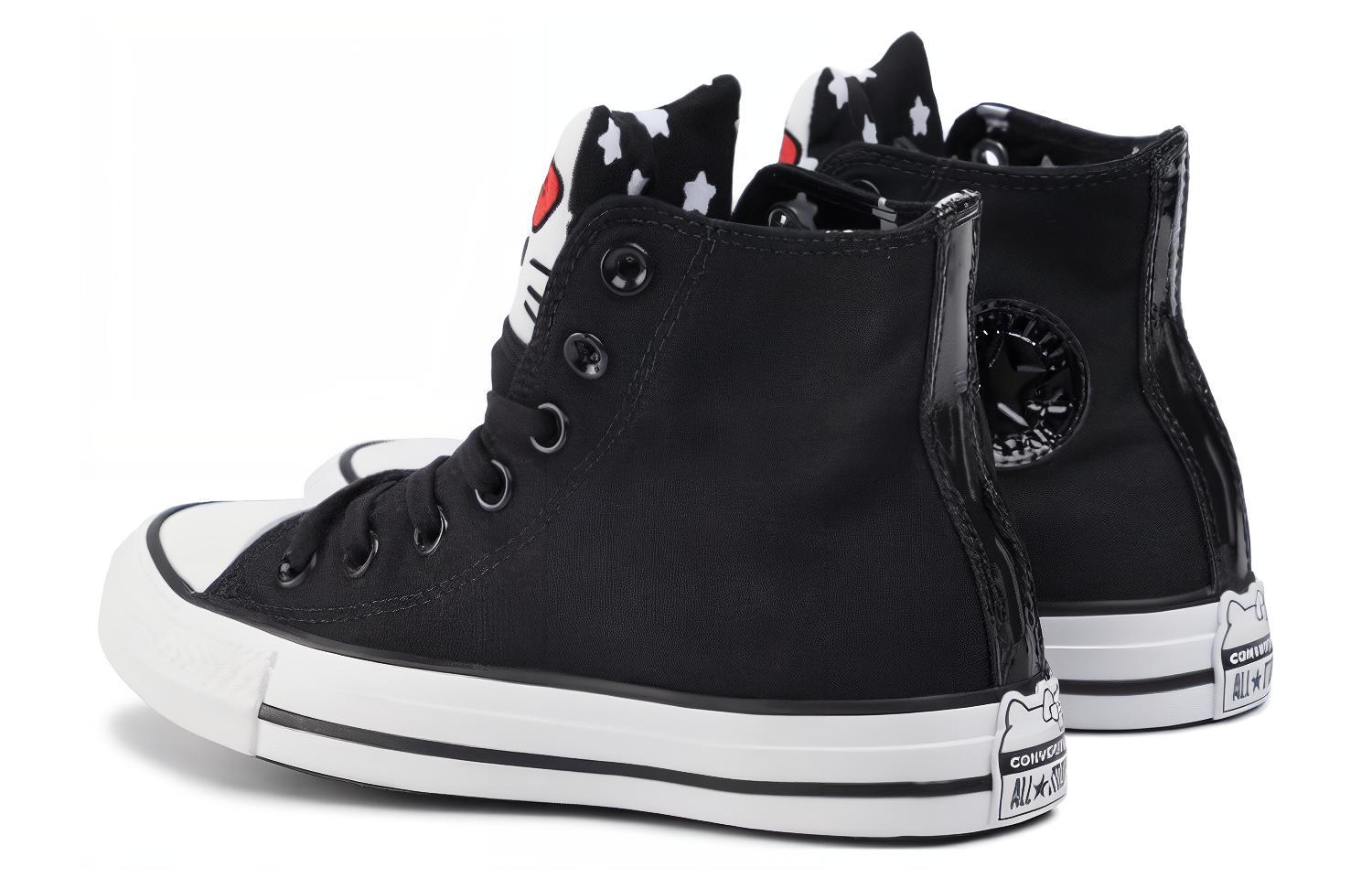 (W) Hello Kitty Converse Chuck Taylor All Star High 'Black' 圖 3