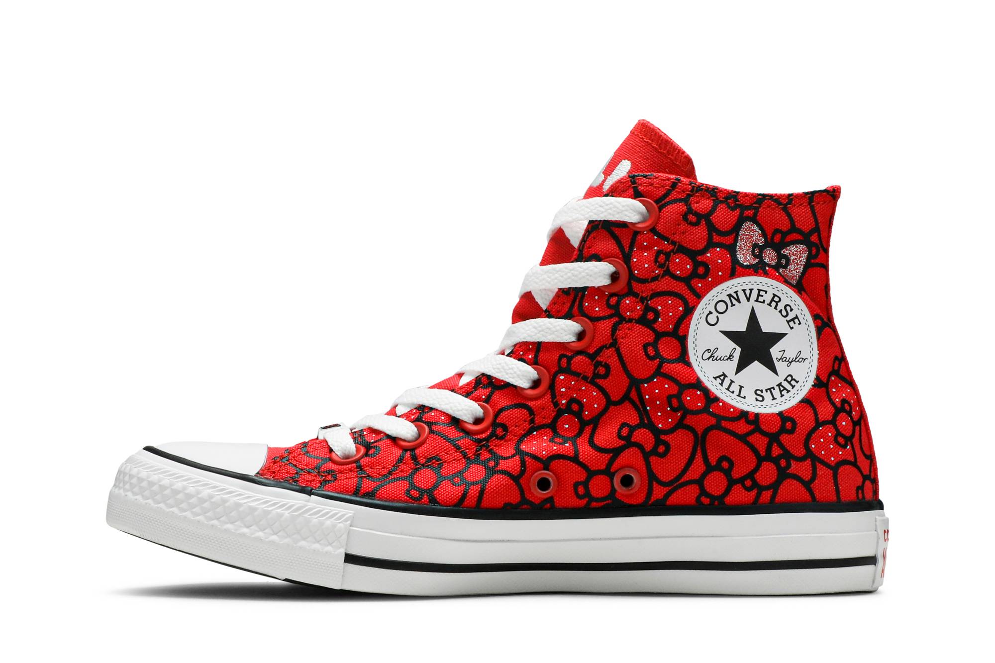 ハローキティ×コンバース チャックテイラーオールスター ハイ 'レッド