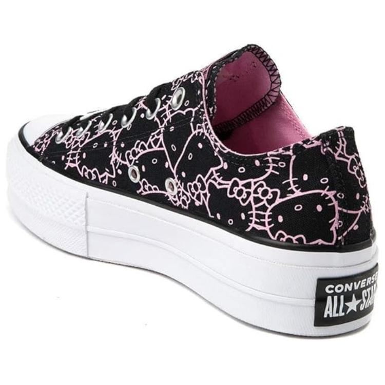 (W) Hello Kitty Converse Chuck Taylor All Star Clean Lift Canvas Ox 'Black' 圖 4