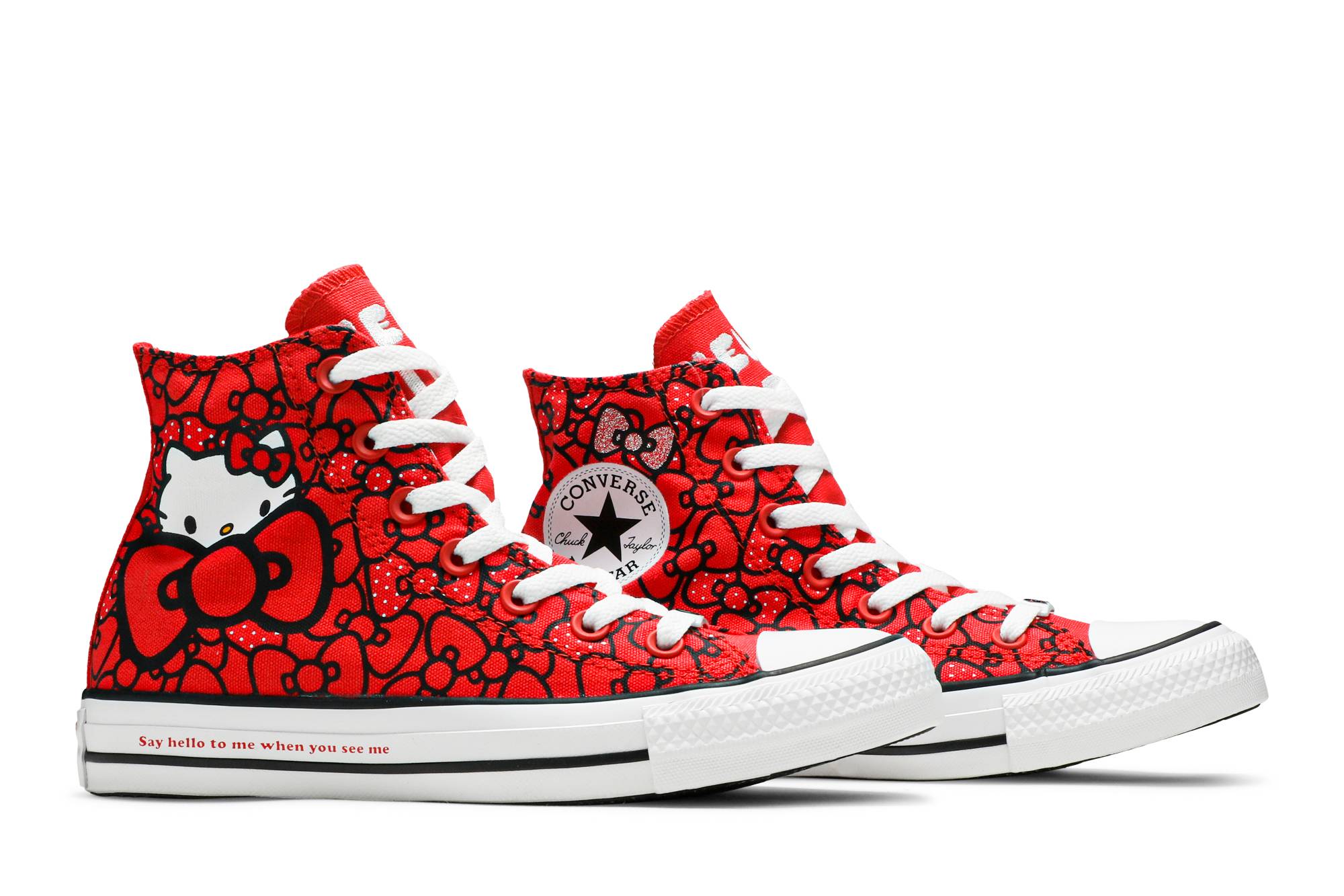コンバース ハローキティ×チャックテイラー オールスター ハイレッド ハローキティ×コンバース チャックテイラーオールスター ハイ 'レッド