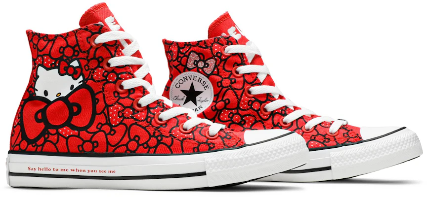 Women Hello Kitty x Converse Chuck Taylor All Star Hi Red