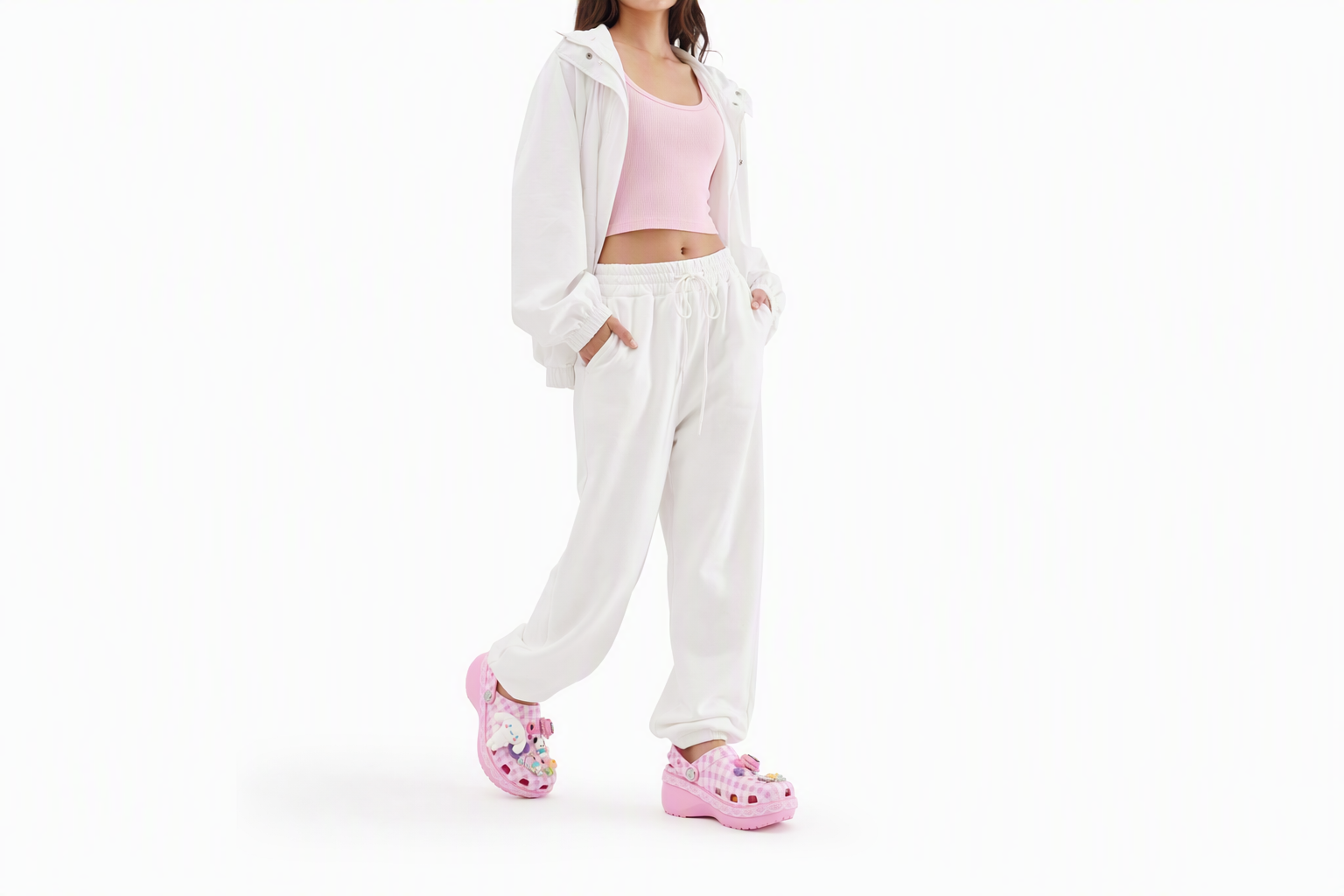 Order (W) Hello Kitty x Crocs 厚底洞洞鞋 ''粉彩粉色'' 212683-90H