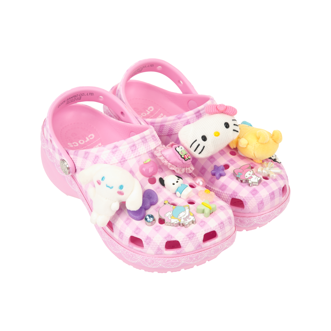 Purchase (W) Hello Kitty x Crocs 厚底洞洞鞋 ''粉彩粉色'' 212683-90H