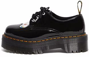 (Women) Dr. Martens Hello Kitty x 3-Eye JK Platform 'Black' 'Heart Patch' 25912009 (Women) Dr. Martens Hello Kitty x 3-Eye JK Platform 'Black' 'Heart Patch' 25912009