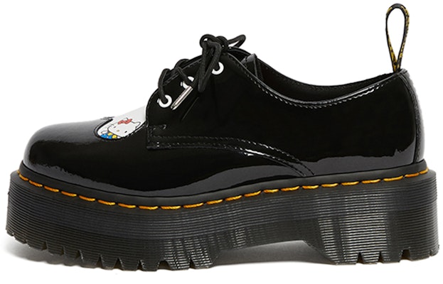 (Women) Dr. Martens Hello Kitty x 3-Eye JK Platform 'Black' 'Heart Patch' 25912009 Buy (Women) Dr. Martens Hello Kitty x 3-Eye JK Platform 'Black' 'Heart Patch' 25912009