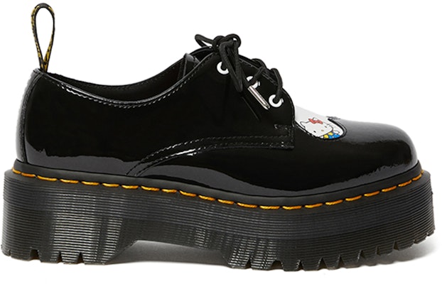(Women) Dr. Martens Hello Kitty x 3-Eye JK Platform 'Black' 'Heart Patch' 25912009 Order (Women) Dr. Martens Hello Kitty x 3-Eye JK Platform 'Black' 'Heart Patch' 25912009