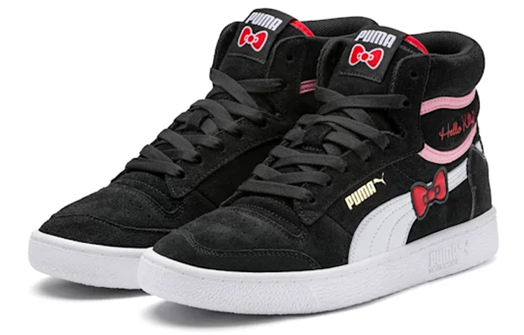 Lookbook (W) Hello Kitty x Puma Ralph Sampson 中帮'黑色'篮球鞋 372733-01