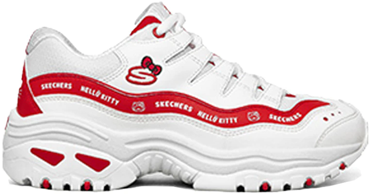 (W) Skechers Hello Kitty x Low-Top 'Merah' 66666320-WRD Order (W) Skechers Hello Kitty x Low-Top 'Merah' 66666320-WRD
