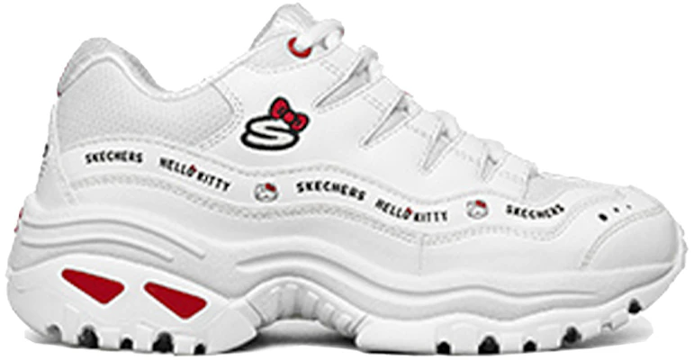 Hello Kitty/凯蒂貓 x Skechers 低幫 跑步鞋 女款 白色 Order Hello Kitty/凯蒂貓 x Skechers 低幫 跑步鞋 女款 白色
