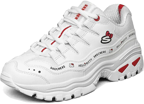 Hello Kitty/凯蒂貓 x Skechers 低幫 跑步鞋 女款 白色 Lookbook Hello Kitty/凯蒂貓 x Skechers 低幫 跑步鞋 女款 白色