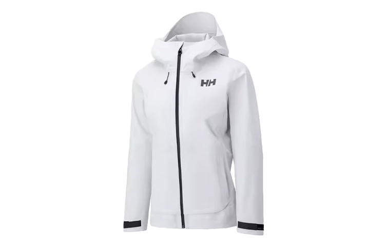 (Women) Helly Hansen Waterproof Windbreaker Jacket White Outdoor Casual Long-Sleeve HC4SACJ31W