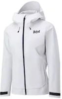 (Women) Helly Hansen Waterproof Windbreaker Jacket White Outdoor Casual Long-Sleeve HC4SACJ31W (Women) Helly Hansen Waterproof Windbreaker Jacket White Outdoor Casual Long-Sleeve HC4SACJ31W