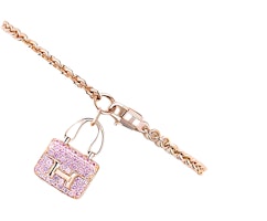 (Women) HERMES 18K Rose Gold & Pink Sapphire Constance Bracelet - Bracelet. H121400B-00SH (Women) HERMES 18K Rose Gold & Pink Sapphire Constance Bracelet - Bracelet. H121400B-00SH