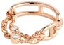 Order (Women) HERMES 18K Rose Gold Double Chain Ring for Women - Gold. 104766912