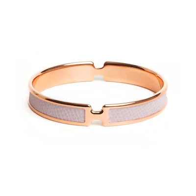 (Women) HERMES 18K Rose Gold Pink Bracelet for Women - Trendy & Fashionable Accessory 010736CD09T2