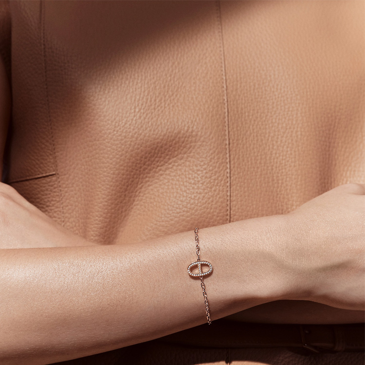 (Women) HERMES  18K Rose Gold Bracelet in Rose Gold Color. H122404B-00SH 圖 3