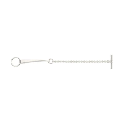 (Women) Hermes 925 Silver Buckle Bracelet - Silver H122409B