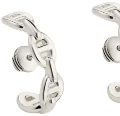 (W) HERMES 925純銀鏤空設計耳環 - 銀色。 H122506B 00 Lookbook (W) HERMES 925純銀鏤空設計耳環 - 銀色。 H122506B 00